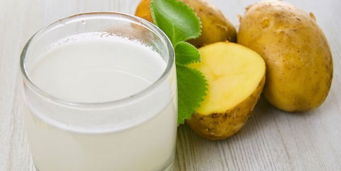 jugo de papa para eliminar papilomas